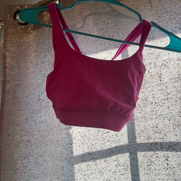 Hot pink lululemon sports bra - Picture 1 of 2